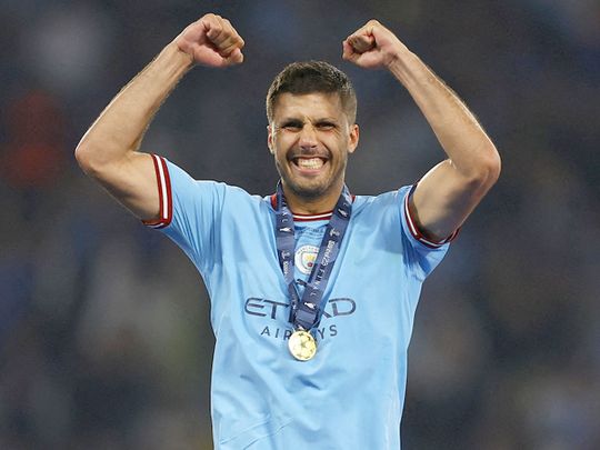 Rodri, klíčový hráč Manchesteru City v polovině roku 2023